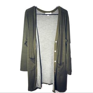 OLIVE GREEN CARDIGAN 🫒